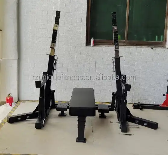 wholesale home training fitness Adjustable Weight Bench with Squat 3x3  power Rack