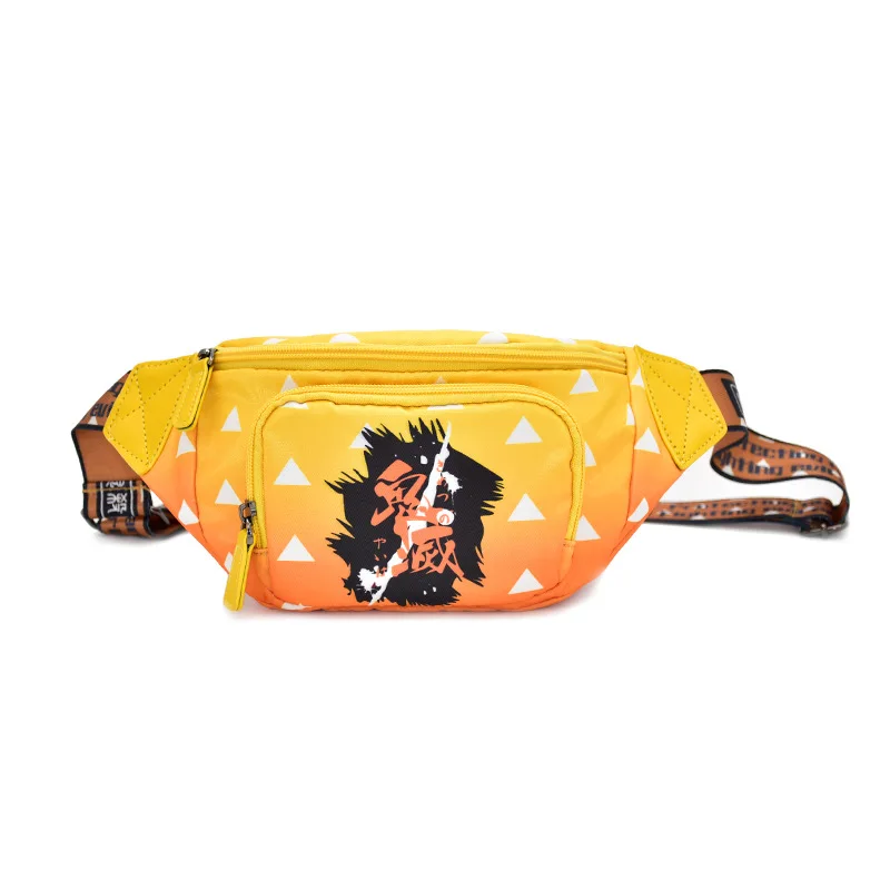 B090 Kamado Tanjirou Nezuko Agatsuma Zenitsu Tomioka Giyuu Kaneki Ken Scout Legion Waist Bag Outdoor Running Fanny Pack