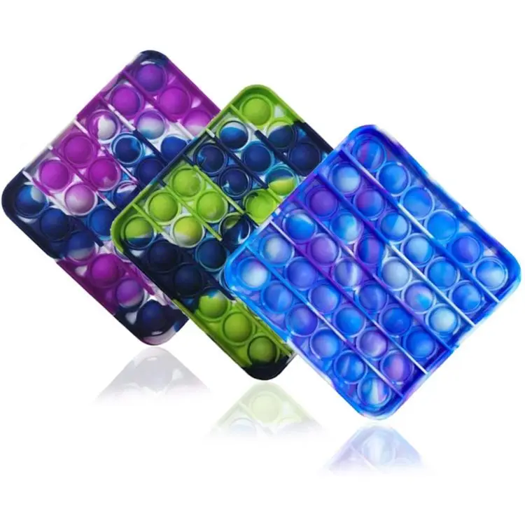 Силиконовый пуш-ап поп-пузырь игрушечный кубик для сброса давления Распакуйте игрушка
