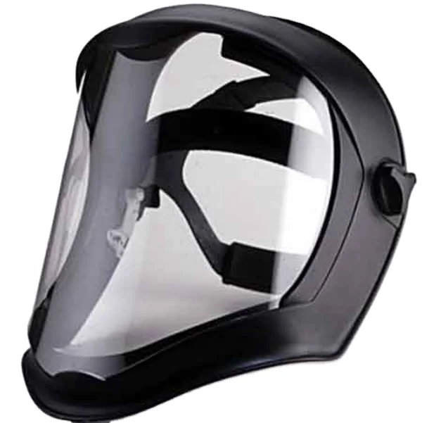 transparent petg visor and pc visor helmet with visor manufacturer pass ANSI/ISEA Z87.1-2010
