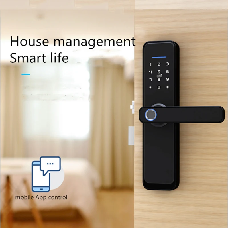 New Product 8 Customized Languages: English, Arabic, Russian, Portuguese, Thai, Spanish, Vietnamese, Indonesia Smart Wifi Lock