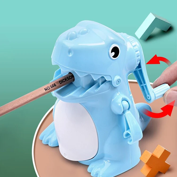 Blue Pink Color Kawaii Dinosaur Taille Mechanical Pencil Sharpener for School