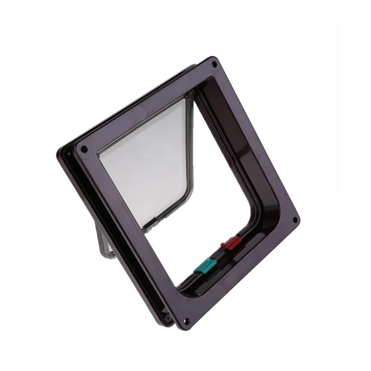Pet Products Custom 4 Way Locking Safety Interior Cat Gate Flap Dog Door Doors For