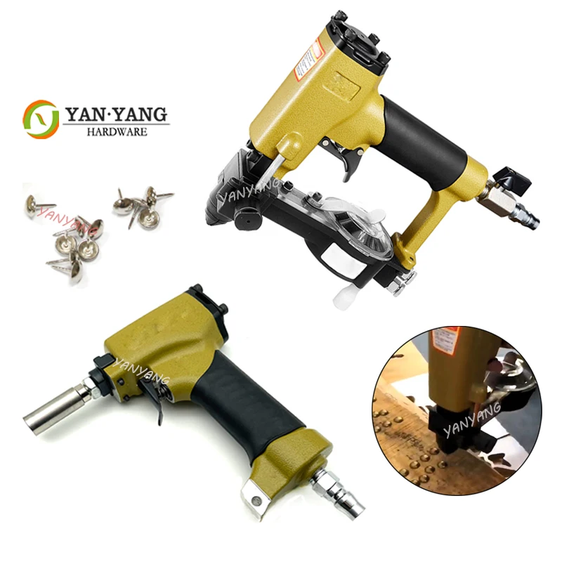 Yanyang pneumatic nailer N851 automatic nail gun 8016 staple 7116 tacker upholstery furniture air stapler