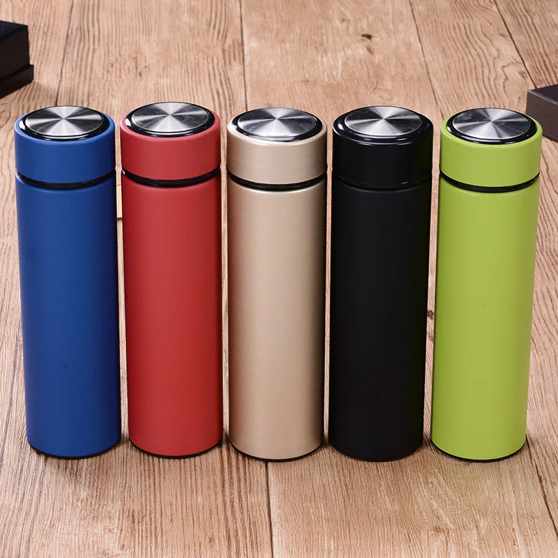 Water Bottle Double Wall Vacuum Insulated Titanium Water Bottle 450ml/500ml flask Outdoor Sports leakage proof Water Bottle
