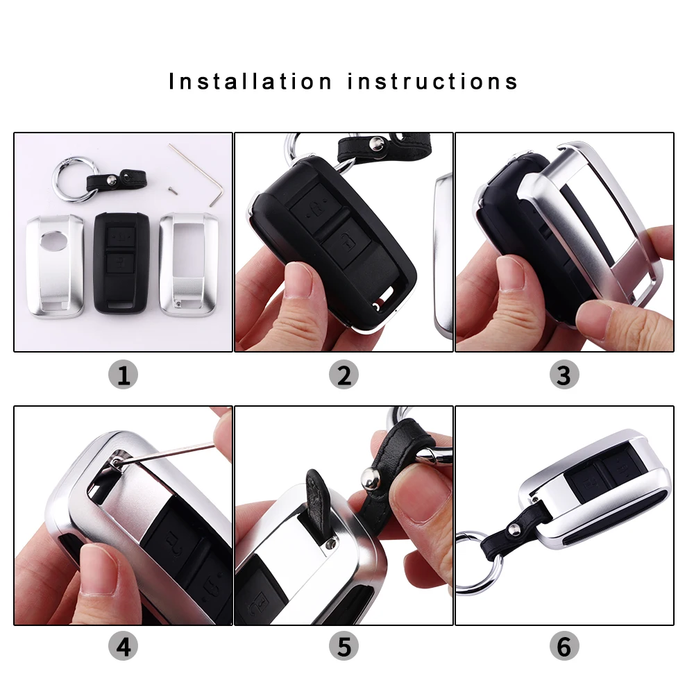 key case for TOYOTA LC70 series HINO ISUZU Aluminium alloy protect Cover Car key shell