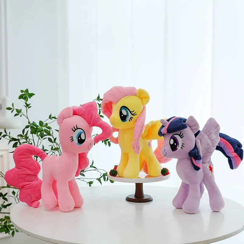Rainbow My Little Horse Soft Fabric Doll Custom Embroidered Stuffed Animal Plush Toys for Stress Relief Perfect Gift