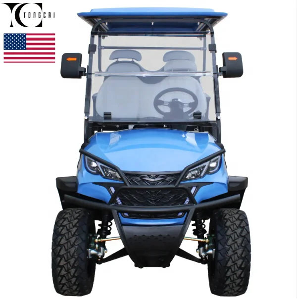 TongCai 2024 new 4-seater electric golf cart With CE certification Off-road golf cart Powerful Tires can be customized