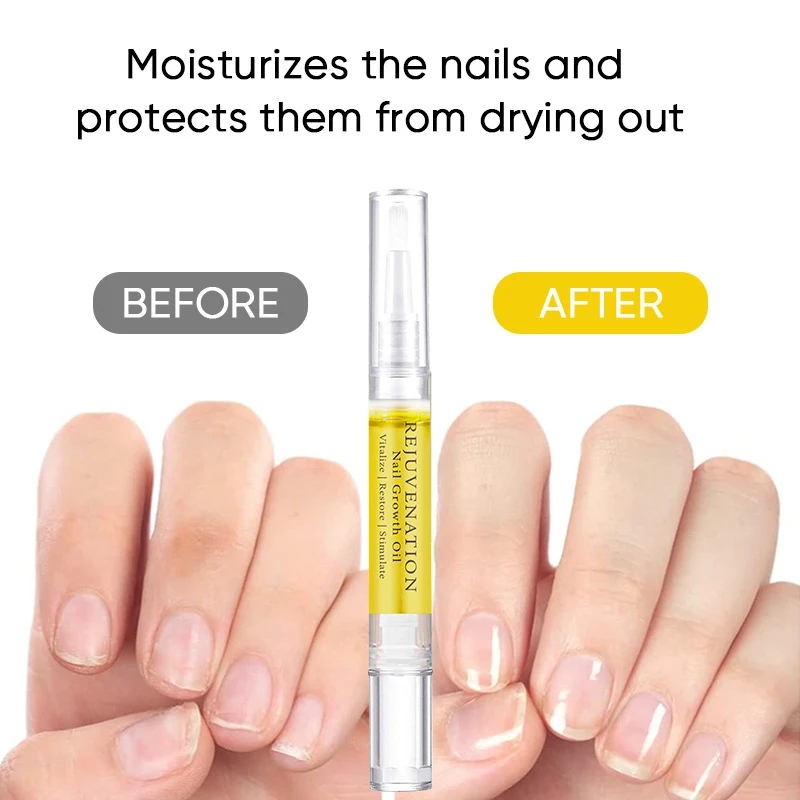 3ml Rejuvenation Nail Growth Oil Pen Cosmetics Nail Growth Serum for Strengthener and Growth Peeling Breaking Thin Nails