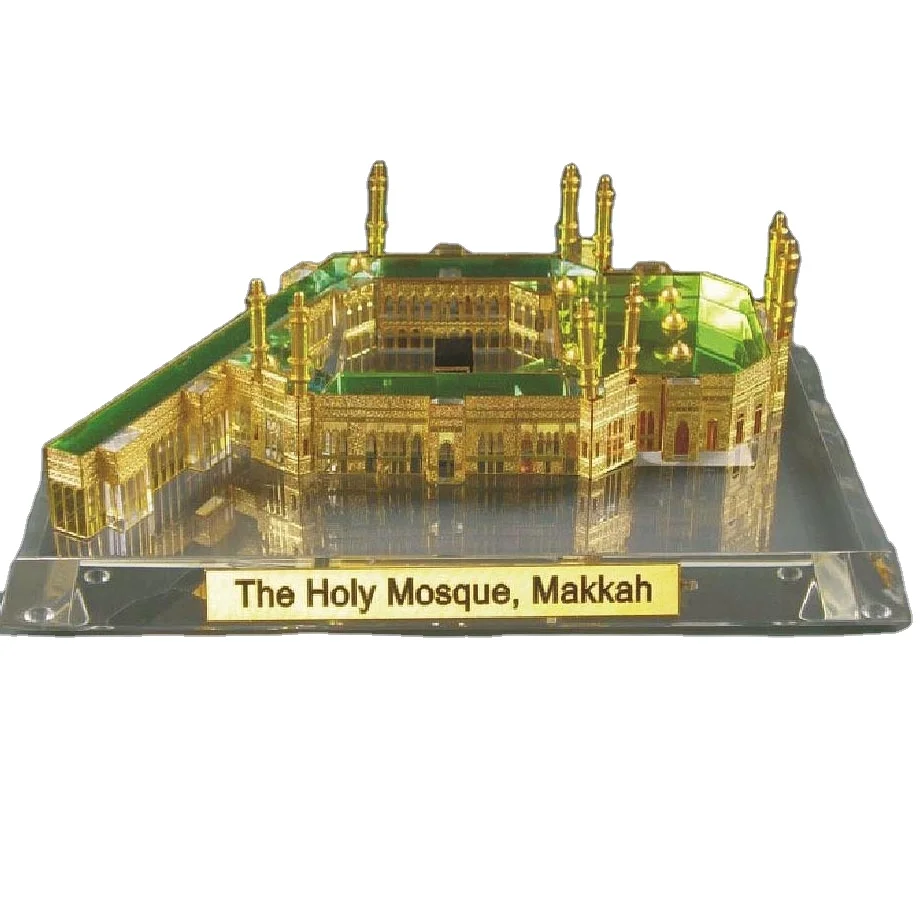crystal holy mosque makkah model gift