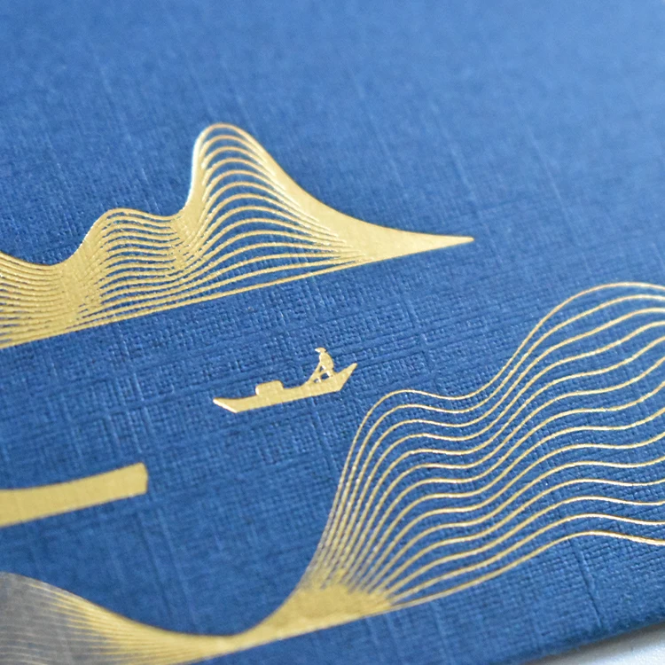 Custom luxury textured art paper packaging envelope with Pearl paper card for festival greeting