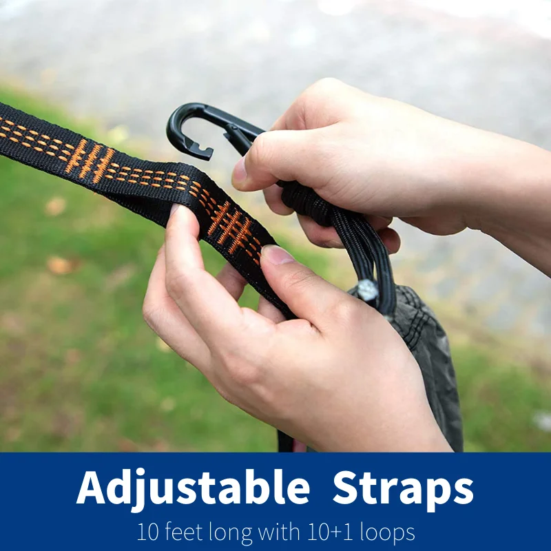 Wholesale Cheap Price Parachute Fabric Lightweight Travel Outdoor Swing Hammock Chair With Tie Straps