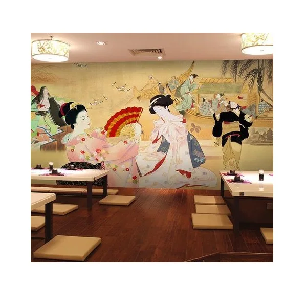 printing mural wallpaper 3d for decorative restaurant