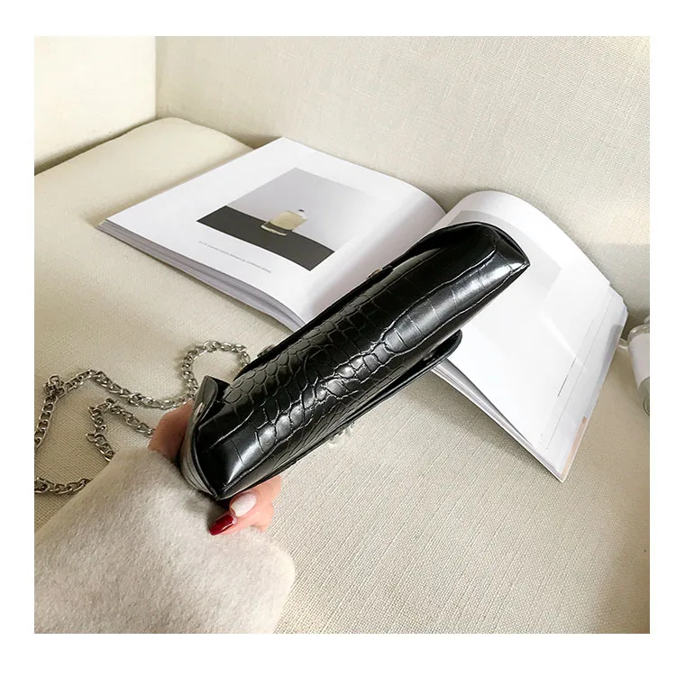 Sac A Main Femme 2020 Latest Women Hand Bags New Fashion Wide band Small Square Wild Stone bag