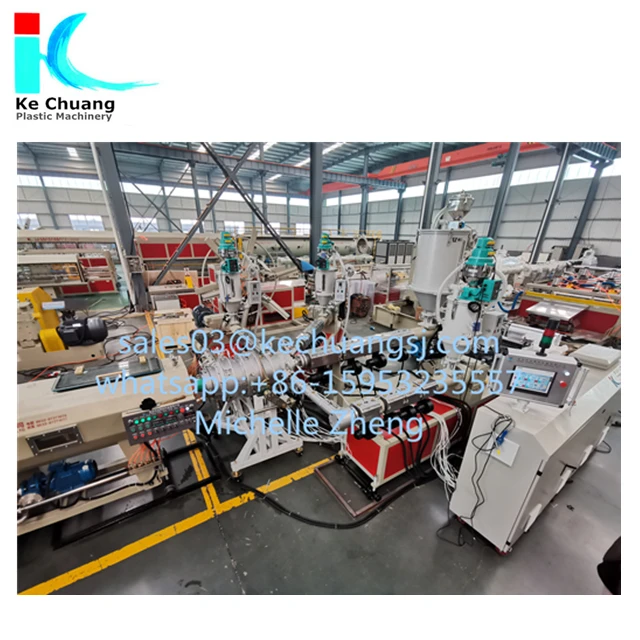 Plastic pipe HDPE hose 3  layers 160-315mm diameter extrusion extruder machine production line