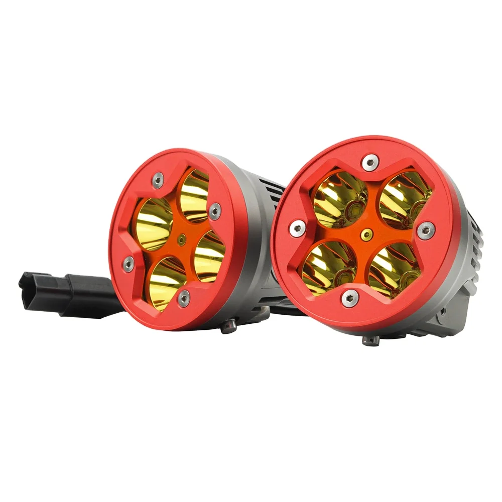  2020 LITU автоматическая система освещения 40W LED рабочий свет 3 дюймов мотоциклы проектор внедорожный светодиодный желтый белый фонарь для грузовиков