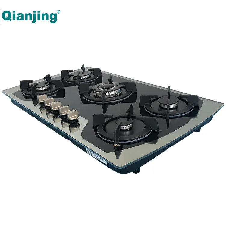 high quality low price 5 burner gas stove  natural gas cooktop built in gas cooker