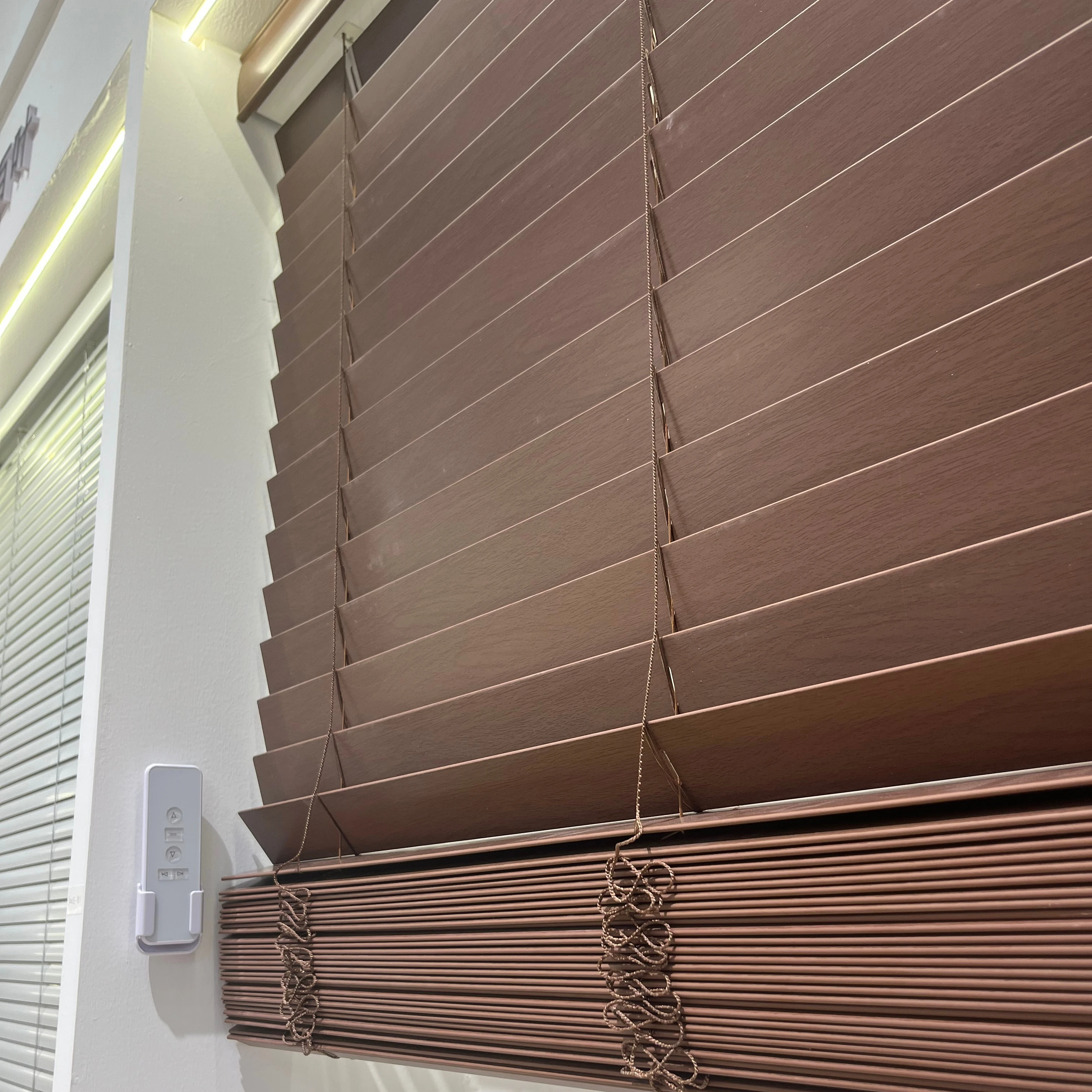 remote control faux wood blinds Venetian blind wooden blinds for window pvc shutters wooden curtains