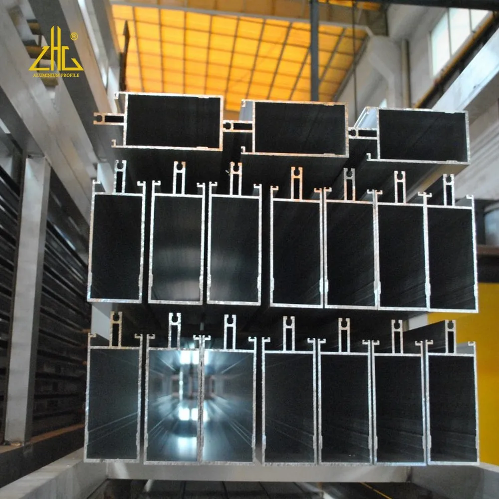 Zhonglian Manufacturer hidden frame obvious frame glass curtain wall system with ready mold aluminum profile for architecture