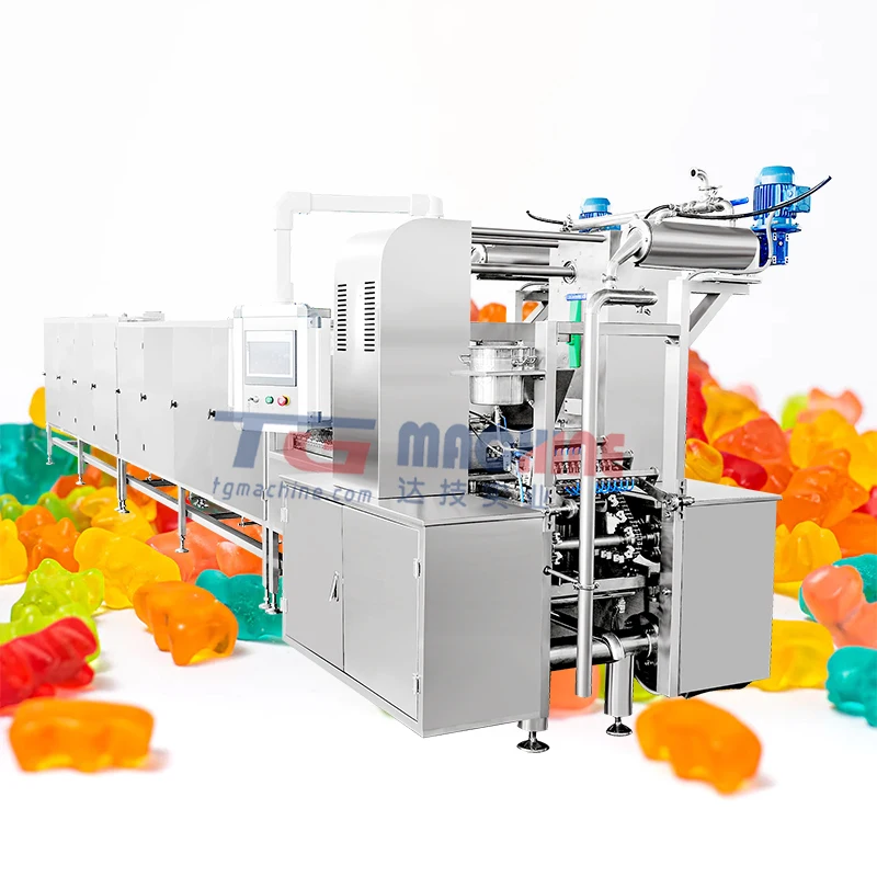 high-throughput gummy jelly candy production machine with fully automacity customized shape functional gummy