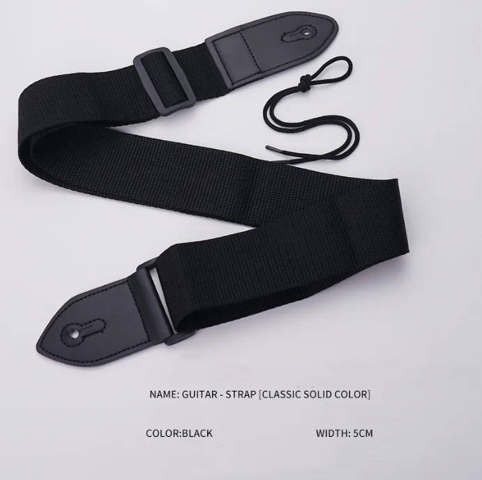 Personalized Logo Soft Cotton Electric Acoustic Bass Guitar Strap 3 Pick Holders Strap Stringed Instruments Parts Accessories