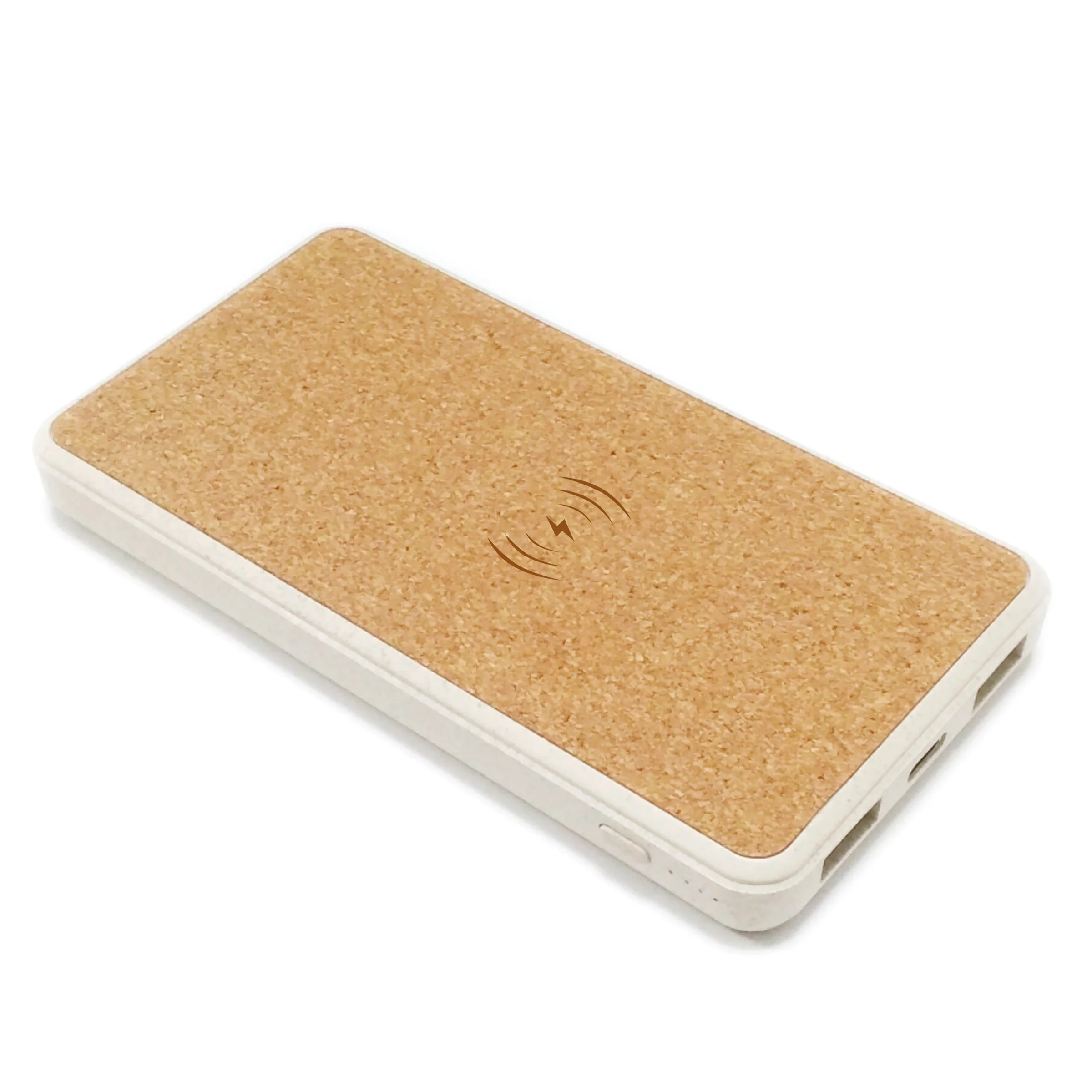 8000 мА/ч, с возможностью нанесения производителем личных портативный Eco Содружественный беспроволочный Корк Кокосовая мочалка соломы, зарядное устройство для мобильного телефона зарядное устройство универсальное дополнительное внешнее портативное зарядн