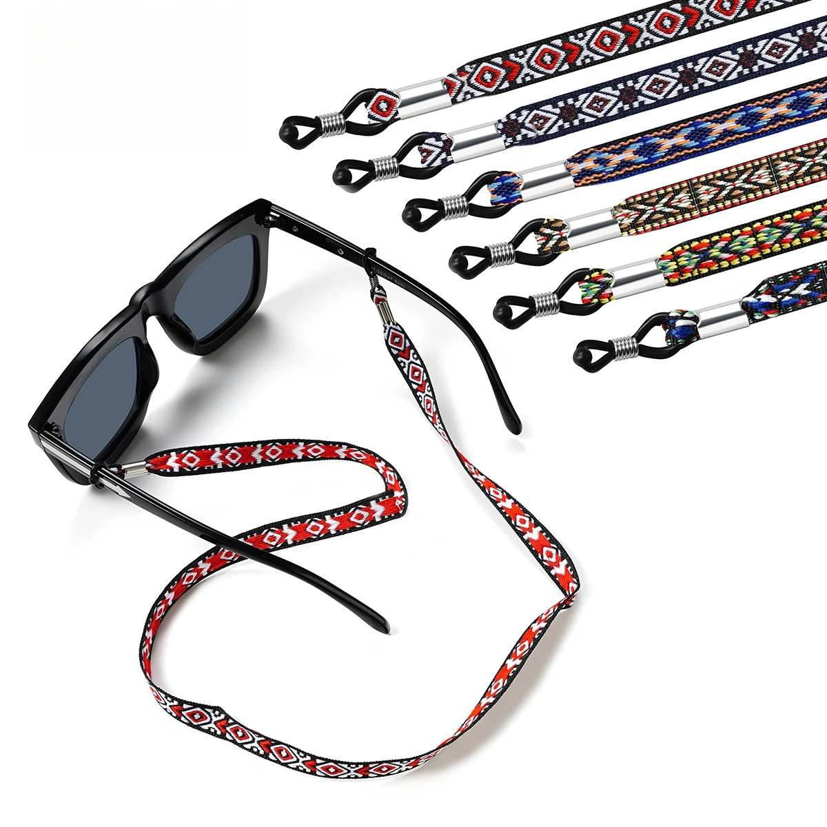 Bohemian Style Woven Glasses Strap Anti-slip Reading Chain Sunglasses Cord