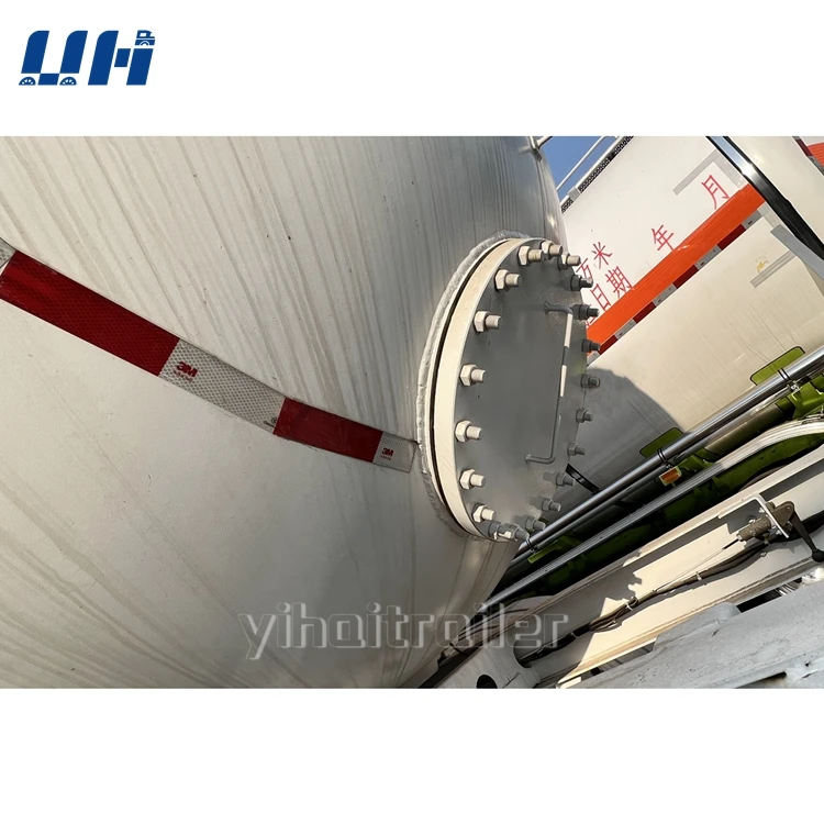 China Factory Price 3 Axle Lng Iso Tank Transport Tanker Trailer Lpg Tank Semi Trailer for Sale