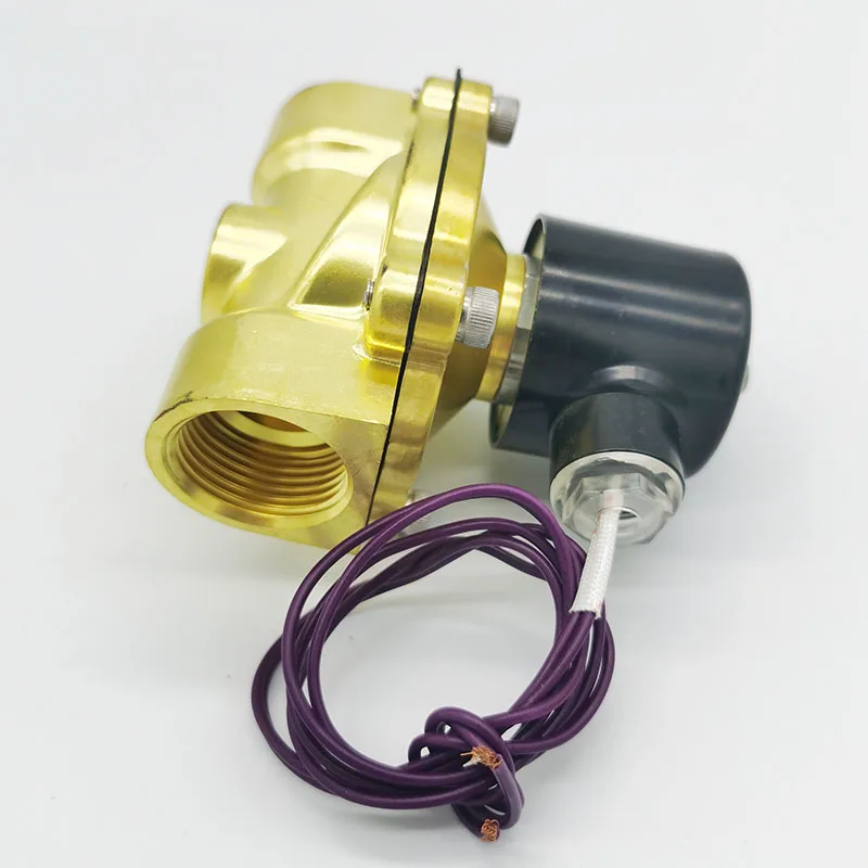 12V 24V нормально закрытый латунный 2W250-25 электромагнитный клапан диафрагменная структура V уплотнительные электромагнитные клапаны