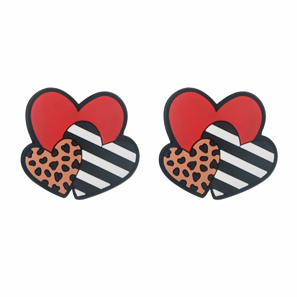 Custom Valentine Day Baby Teething Toy Focal Beads Silicone For Pens Pendant Jewelry Key Chain Tassel DIY Adults Crafts Supplies
