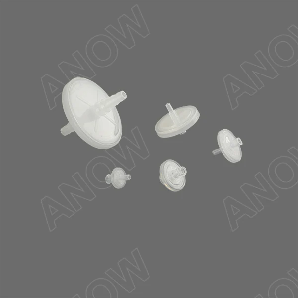 Syringe filter 25mm Diameter with 0.22um PTFE Membrane Filter From Anow Brand