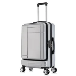 YX16816 YoiXin 20 inches 24 inches Luggage Sets Matte TSA Passwords Lock Trolley Luggages With Front Opening Suitcases