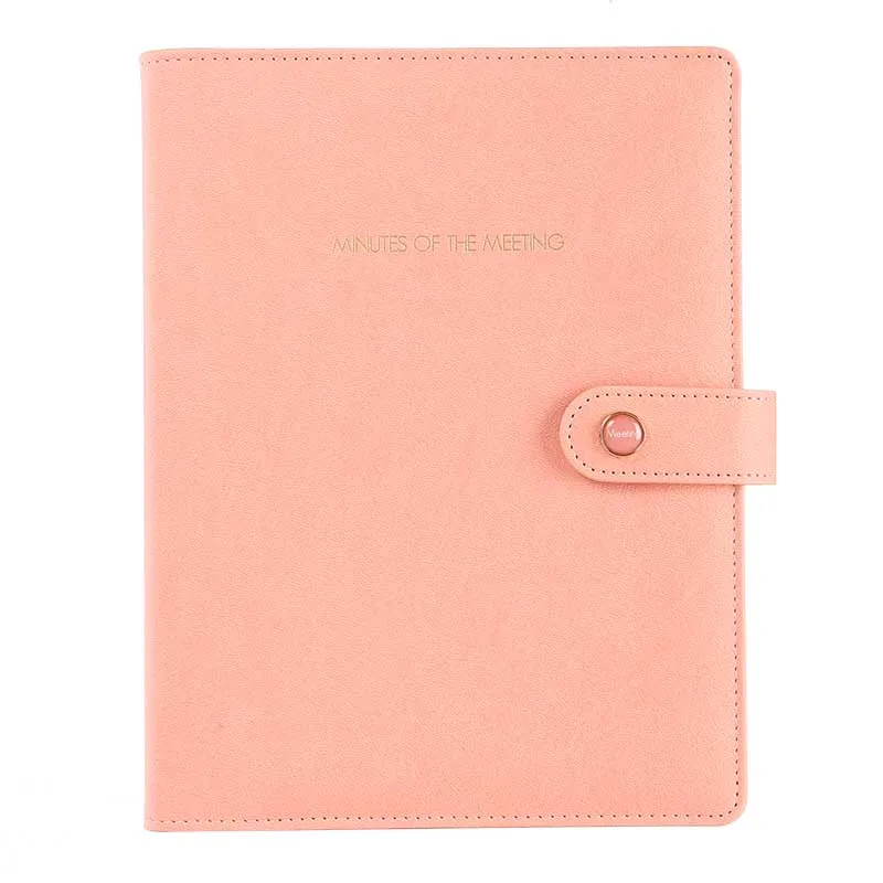 Customized PU leather Organizer pouch 6 ring flipchart binder Organizer A6 Cash Binder Agenda Binder in Notebook