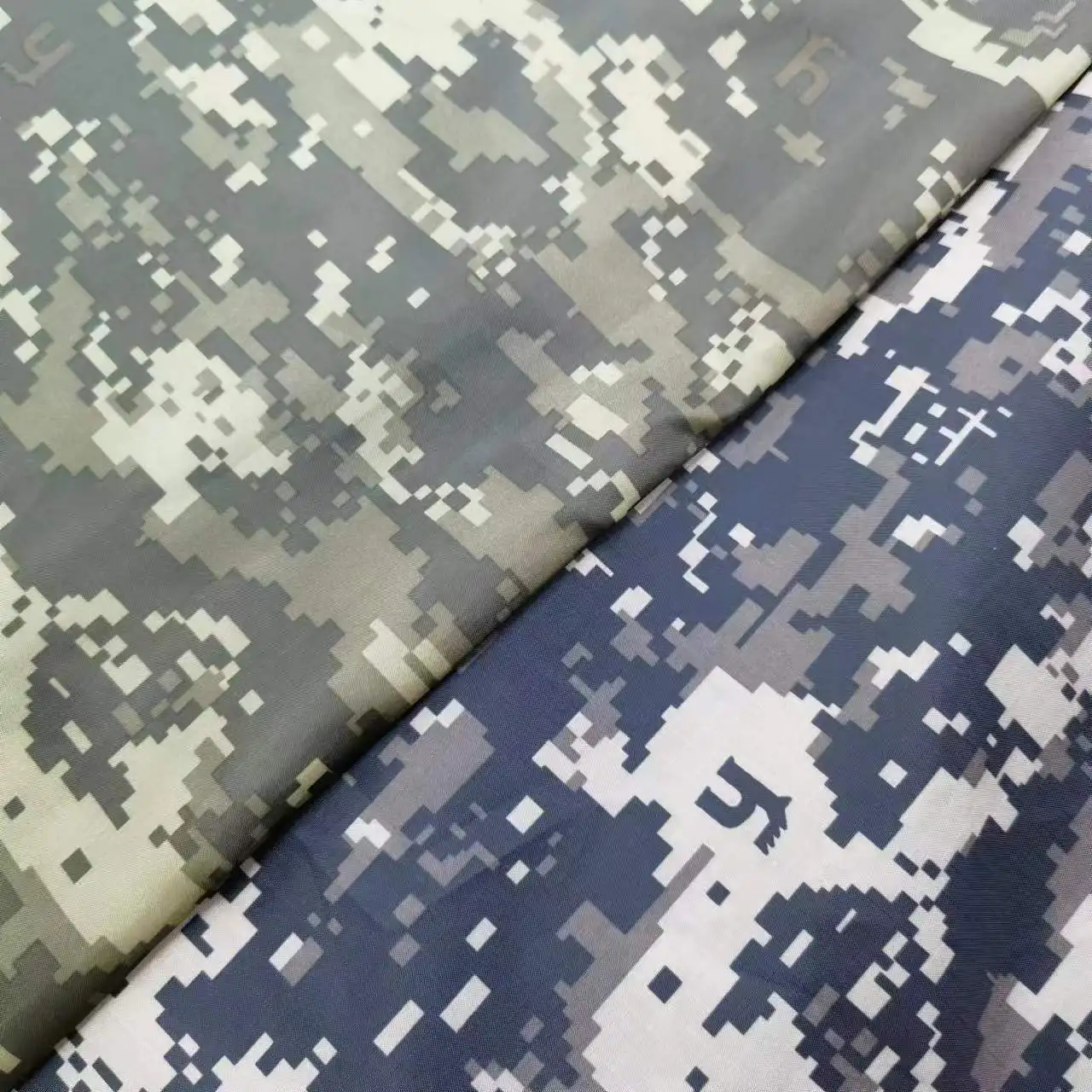 Hot Selling Camouflage Print Plaid Polyester Taffeta Fabric For Waterproof Clothing