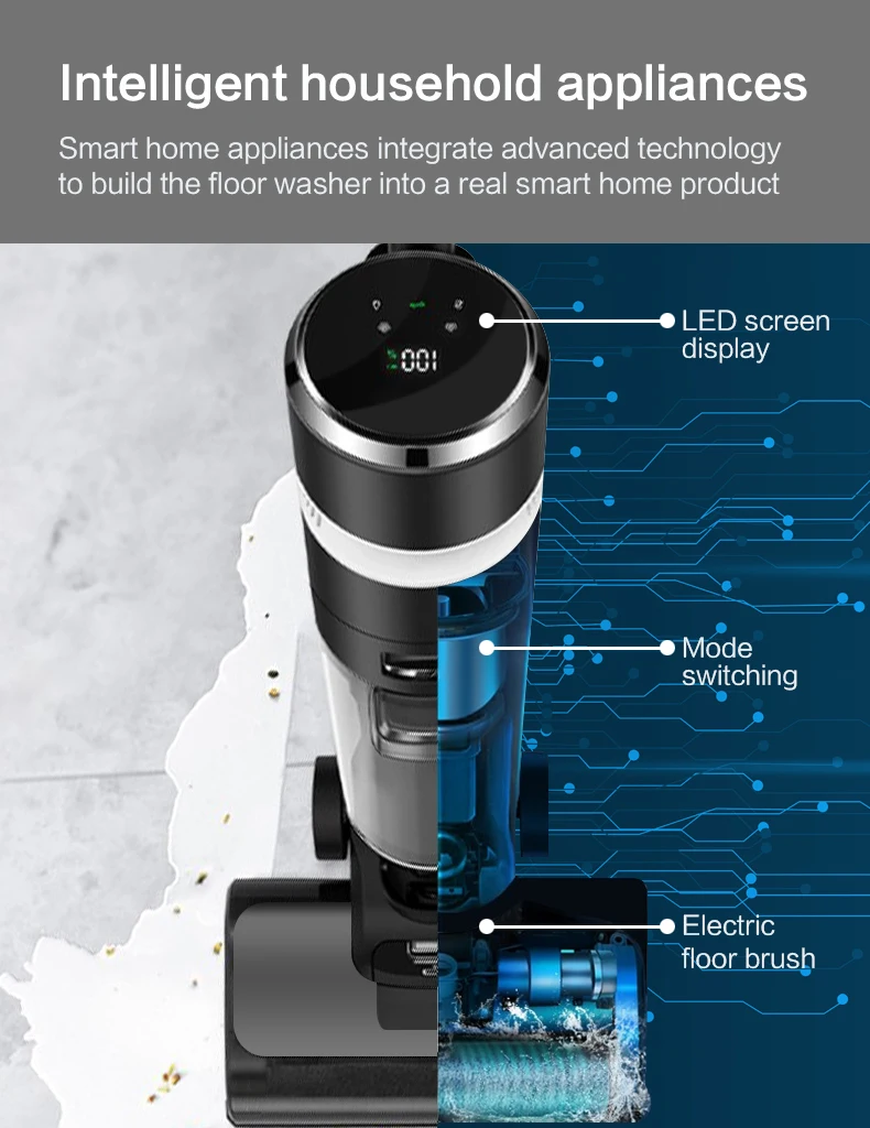 Экологичный Электрический беспроводной Перезаряжаемый напольный беспроводной пылесос для сухой и влажной уборки для домашнего использования
