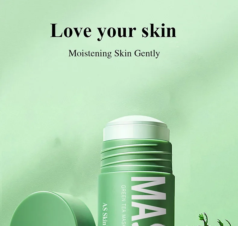 Wholesale Skin Care Beauty Products Skin Repair And Acne Remove Organic Green Tea Mask Clay Mask Stick For Women