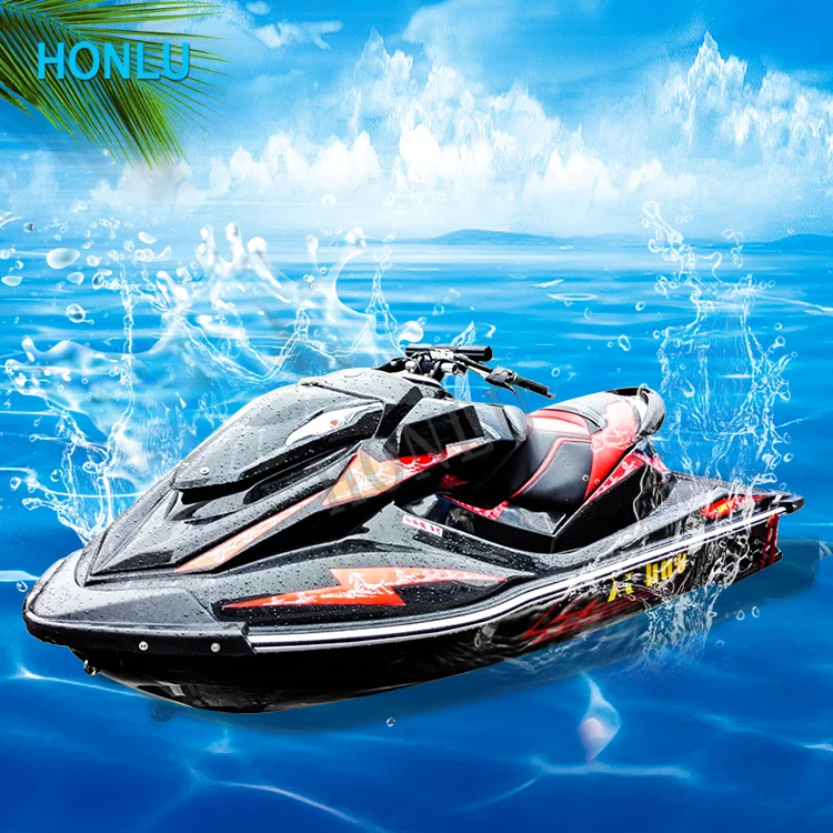 black 1300cc High-speed Jetski Seadoo 2 Seater Fishing Entertainment Jetski Seadoo Jetski In China