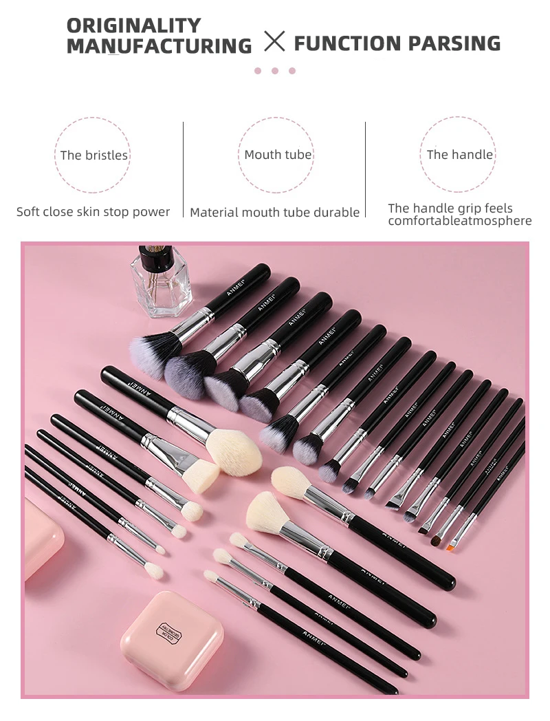 Professional Exquisite Makeup Brush Set Meticulous Facial Eye Brush Sets Variety 24 Pieces Black Makeup Brush Set