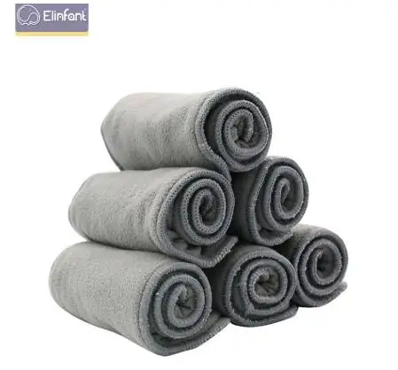 Elinfant high quality baby nappies Insert 2+2 layers bamboo charcoal for baby diaper insert