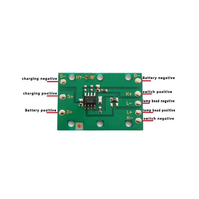 Universal Headlamp Circuit Board 3.7V Zoom Fixed-focus Headlamp Circuit Board Strong and Weak Flash Three Gears
