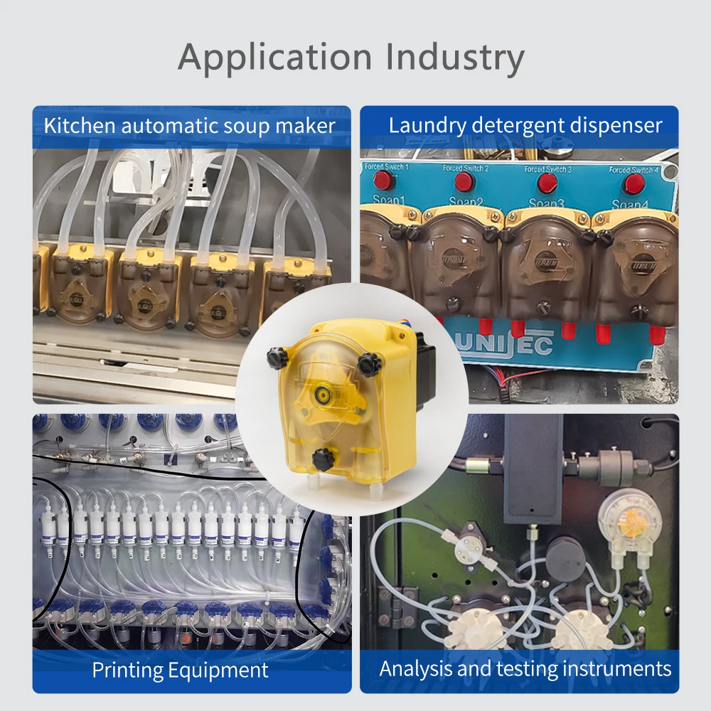 JIHPUMP 24V Peristaltic Pump 3L with 9.7mm Food Grade Tubing for Sause Liquid Syrup, Ketchup