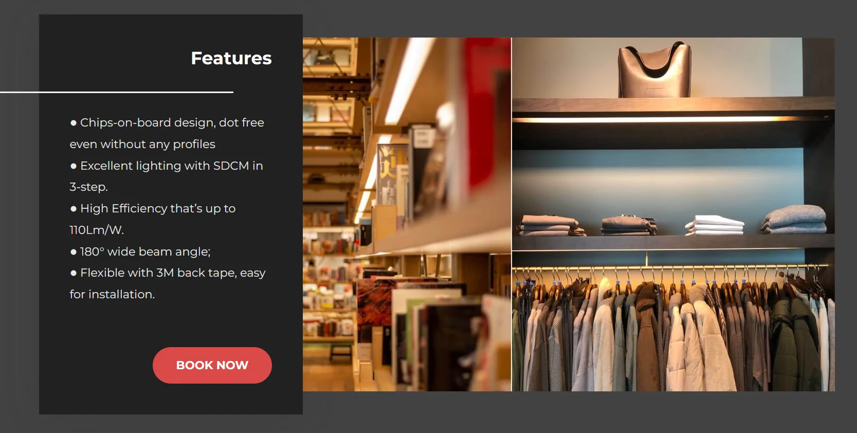 Good quality 24v COB LED Strip SDCM Flexible 8mm COB Light Strip 960 leds/m