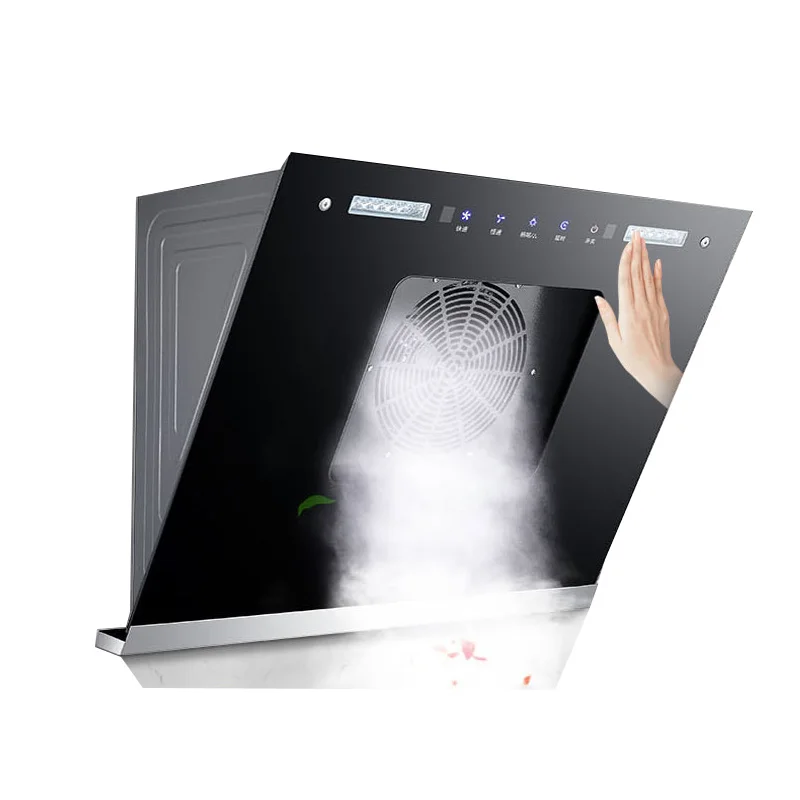 Небольшой металлический мощный кухонный Вытяжка с автоматической вытяжкой