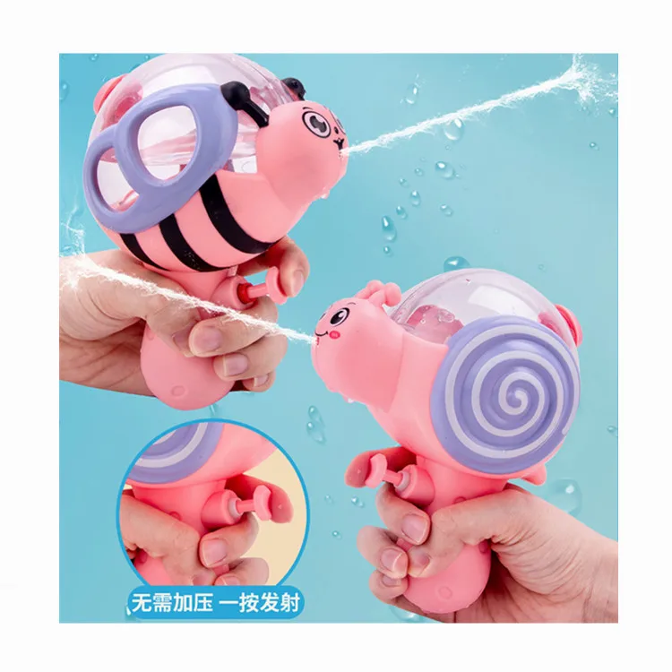 Kids Promotion Small Water Gun Toy Cute crystal ball transparent squirting plastic bee for boy and girl kids cartoon animal