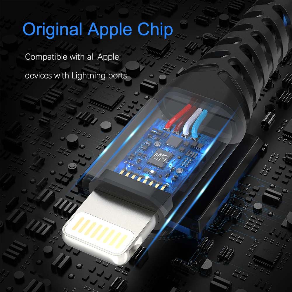 Mfi Lilghtning Cable Braided For Foxconn Cable Mfi Magnetic Cable