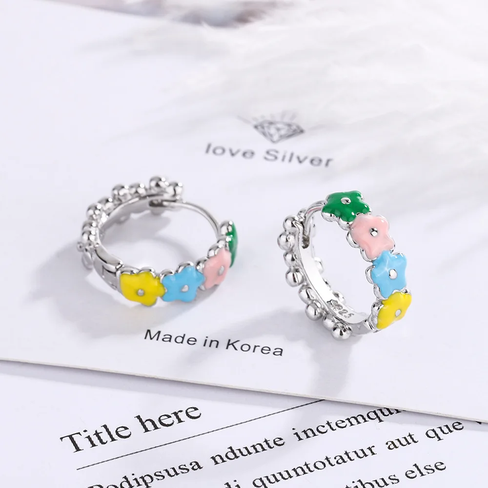 Серьги-кольца 925 из стерлингового серебра