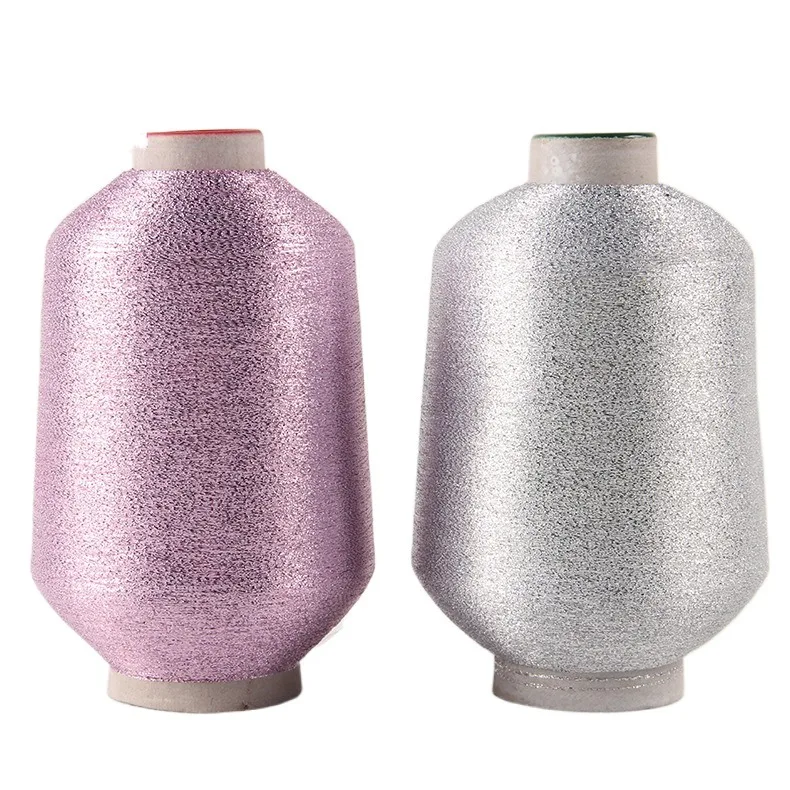 AA Quality Custom Multicolor PET Gold Sliver  MX Type Metallic Yarn For Textile