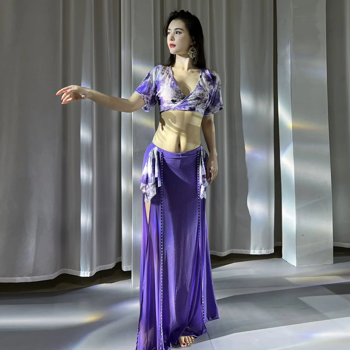 BellyQueen belly dance training costume wear more colors S M L