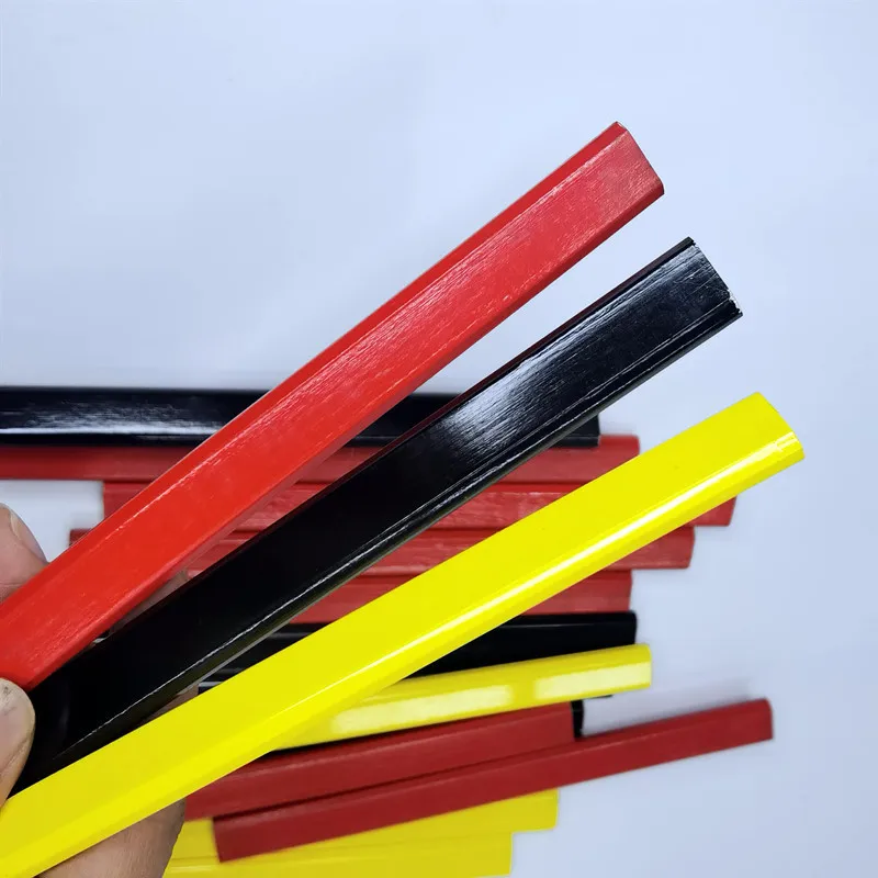 Woodworking Pencil Elliptical Marking Pen Engineering Woodworking Pencil Woodworking Pen Black Thick Core DIY Manual Tool