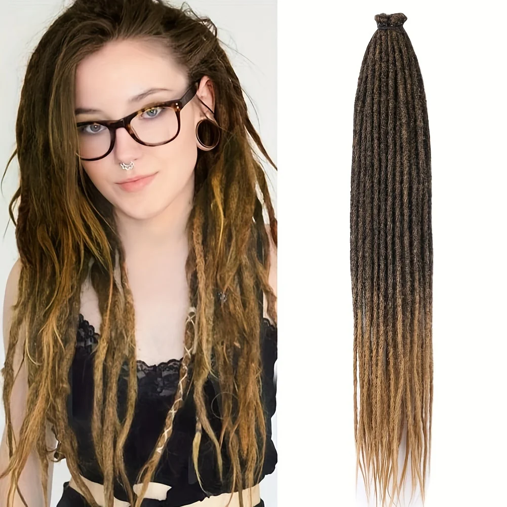 Handmade Dreadlocks Hair Extensions Crochet Braids Maya Hip-Hop Synthetic Dreads Crochet Braiding Hair